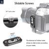 2 Packs Quick Release NATO Rail NR45-INNOREL 45mm Long Universal NOTA Rail with 1/4" Screws and Anti Drop Safety Pins Lightweight Aluminum Alloy Mini Rail for NATO Handle, Camera Cage, Field Monitor view 2
