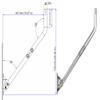 CEKAY Stainless Steel Antenna Mount (1.5" x 35"), Heavy-Duty Adjustable J-Pole Mast for TV Antenna, Starlink, Satellite Dish, or Weather Station, Universal Wall, Eave & Roof Mounting Bracket view 3