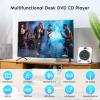 Mini CD DVD Player for TV Bluetooth CD/DVD Player with HDMI AV Cables, Built-in Speakers, USB & AUX Playback, 1080P Video Output, Wall-Mountable Compact Home Entertainment System view 3