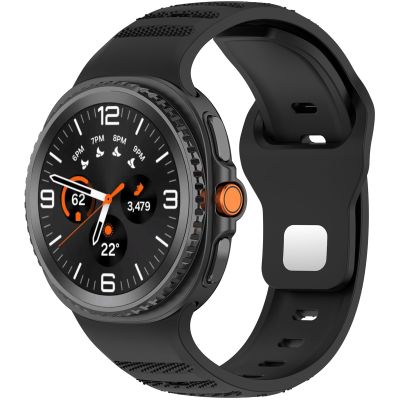 6 Pack fit for Samsung Galaxy watch 8 classic Sport Watch Bands for Men WomenNo Gap Soft Silicone Bands Breathable Wristband Replacement Watch Straps for Galaxy watch 8 Watch Accessories (1PCS BK)