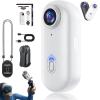 4S Body Camera, 2025 New 1080P/4K POV Camera, 256G Thumb Cameras, with Ip68 Waterproof Wearable Action Mini Cam, for Pet Walking & Outdoors Activities (1080P White-A,256G) view 1