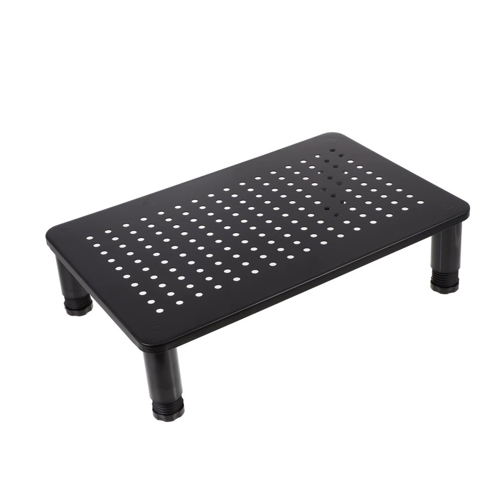 DOITOOL Adjustable Computer Monitor Stand Riser with Tool Installation Smooth Polished Surface Space Saving Desktop Organizer for Eye Comfort and Storage Compatible with Office Desks