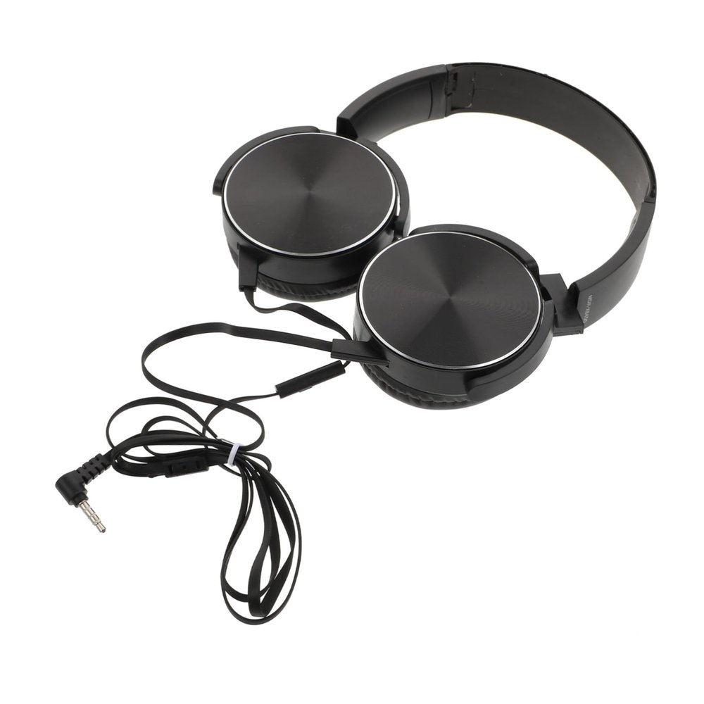 DOITOOL Portable Wired Stereo Gaming Headset with Noise Reduction Comfortable Over Ear Music Headphones for Computer and School Age Users Stylish Black Design