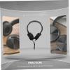 DOITOOL Portable Wired Stereo Gaming Headset with Noise Reduction Comfortable Over Ear Music Headphones for Computer and School Age Users Stylish Black Design view 3