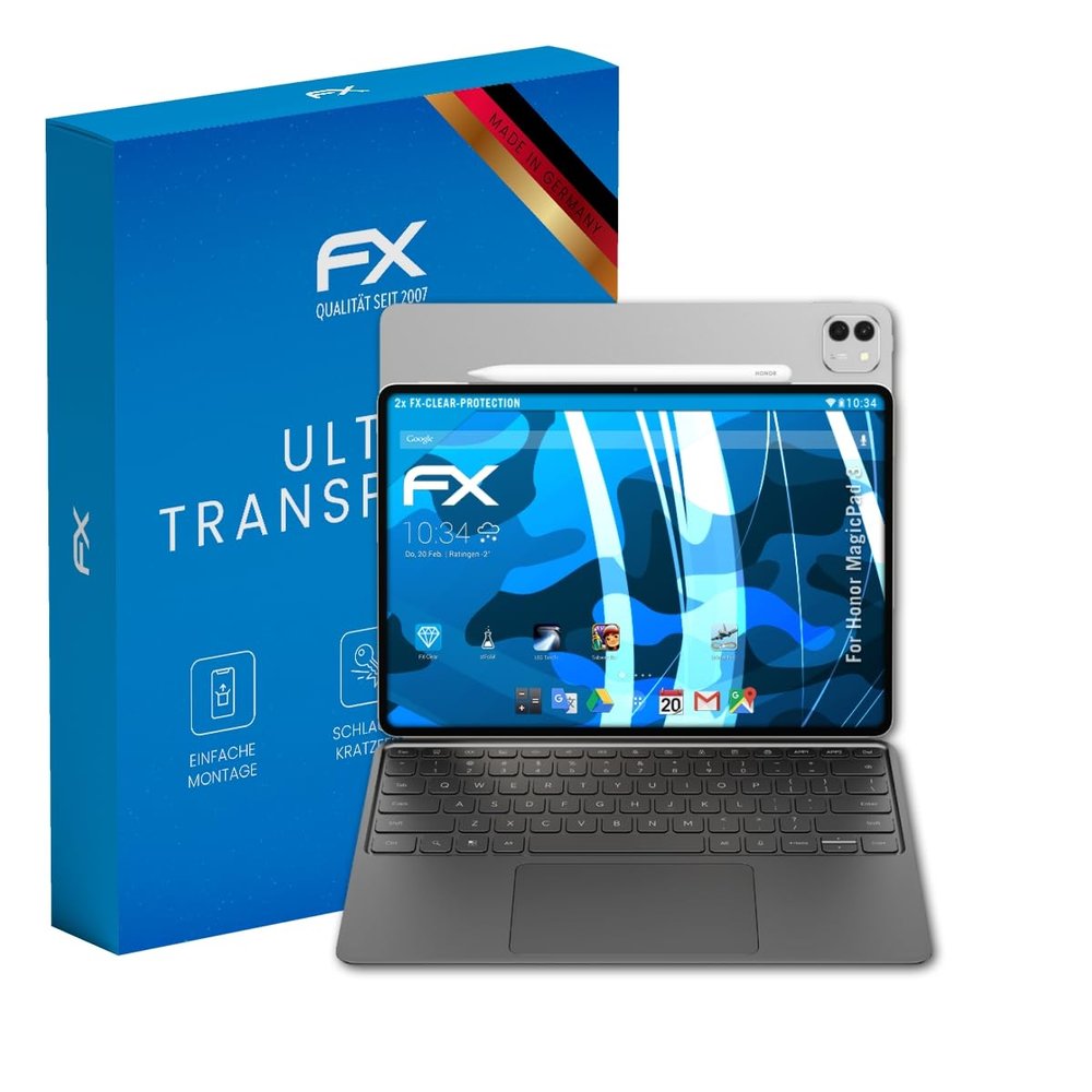atFoliX Screen Protection Film compatible with Honor MagicPad 3 Screen Protector, ultra-clear FX Protective Film (2X)