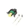 1 Set 2 Pin Automobile Fuel Injector Black Socket Water Proof Wiring Female Connector Sheath with Wire DJ7027YA-1.5-21(Male Connector Set) view 1