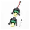 1 Set 2 Pin Automobile Fuel Injector Black Socket Water Proof Wiring Female Connector Sheath with Wire DJ7027YA-1.5-21(Male Connector Set) view 2