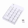FAUOSWUK 2.4G Numeric Keypad, 18 Key Wireless Numeric Keypad USB Numpad Wireless Number Pad Portable for Notebook Laptop Computer (White) view 2