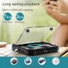 HARUMATY Portable Bluetooth CD Player with Built-in Speaker, Rechargeable Personal CD Player with USB-C Cable & Earphones for Car/Home/Study/Travel, Black view 2