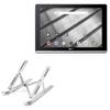 BoxWave Stand and Mount Compatible with Acer Iconia One 10 B3-A50 - Compact QuickSwitch Stand, Portable Multi Angle Viewing Foldable Riser - Metallic Silver view 1