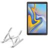 BoxWave Stand and Mount Compatible with Samsung Galaxy Tab A 10.5 Wi-Fi - Compact QuickSwitch Stand, Portable Multi Angle Viewing Foldable Riser - Metallic Silver view 1
