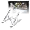 BoxWave Stand and Mount Compatible with Dell Latitude 7212 Rugged Extreme Tablet - Compact QuickSwitch Stand, Portable Multi Angle Viewing Foldable Riser - Metallic Silver view 1