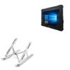 BoxWave Stand and Mount Compatible with Winmate M101P - Compact QuickSwitch Stand, Portable Multi Angle Viewing Foldable Riser - Metallic Silver view 1