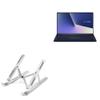 BoxWave Stand and Mount Compatible with ASUS ZenBook 15 UX533FD - Compact QuickSwitch Stand, Portable Multi Angle Viewing Foldable Riser - Metallic Silver view 1