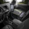 AutoExec Efficiency GripMaster Car Desk for Your Vehicle Workstation and Mobile Office, Army Green with 400 watt Power Inverter and Tablet Mount view 2