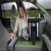 AutoExec Efficiency GripMaster Car Desk for Your Vehicle Workstation and Mobile Office, Army Green with 400 watt Power Inverter and Tablet Mount view 3
