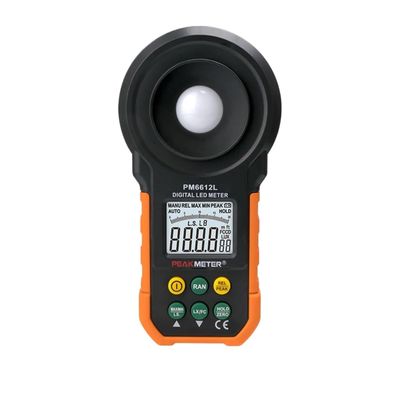 UV Meter, PM6612L LED Colorful Brightness Tester Light Meter 200000 LUX Handheld Digital Luxmeter Luxometro Enviromental Tester