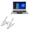 BoxWave Stand and Mount Compatible with EVOO Ultra Thin Laptop (12.5 in) - Compact QuickSwitch Stand, Portable Multi Angle Viewing Foldable Riser - Metallic Silver view 1