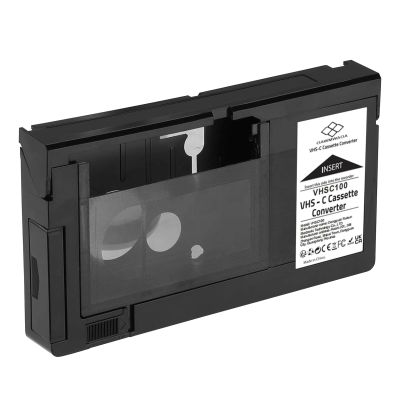 OAWMWAOA VHS C Cassette Adapter for Camcorders SVHS VHS-C , Compatible 12mm Tapes, Motorized VHSC Cassette Converter (Not Compatible with 8mm / MiniDV / Hi8)