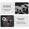 EBTOOLS 28mm Low Profile Tripod Ball Head, with 1/4" Quick Release Plate, Dual Locking Knobs, 360 Panoramic Rotation, Bubble Level, Ball Head Mount, for DSLR, Monopod, Camcorder view 2