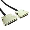 QQEURZSF SCSI DB50 Male Data Extension Cable 50Pin Iron Shell Hook Type Silver Adapter 0.5m 1.5m(1.5m) view 1
