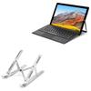 BoxWave Stand and Mount Compatible with Teclast X11 - Compact QuickSwitch Stand, Portable Multi Angle Viewing Foldable Riser - Metallic Silver view 1