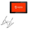 BoxWave Stand and Mount Compatible with AOPEN Chromebase Mini - Compact QuickSwitch Stand, Portable Multi Angle Viewing Foldable Riser - Metallic Silver view 1