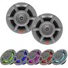 Great 16-25' Bay Boat Audio System: Bluetooth Stereo Radio Digital Media Marine Receiver Bundle Combo with 4X 8 500W Peak OEM Replacement 3-Way Gray RGB LED Speakers, Speaker Wire, Antenna view 3