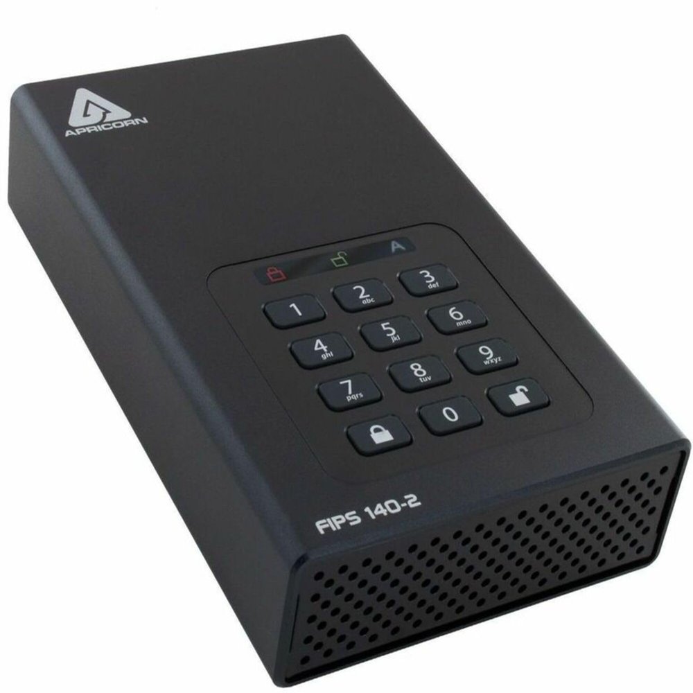 Apricorn - ADT-3PL256F-24TB - 24tb Aegis Padlock Dt Fips Secure USB 3.0 256-bit AES Hw Encry