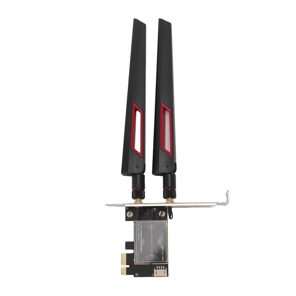 XUMIUZIY Game Wireless Network Card, PCIIEX1 Enhanced Signal Reception Stable Connection 1435ac 4.1 Plug and Play WiFi Wireless Adapter for 7 8 10 (10DB Antenna)