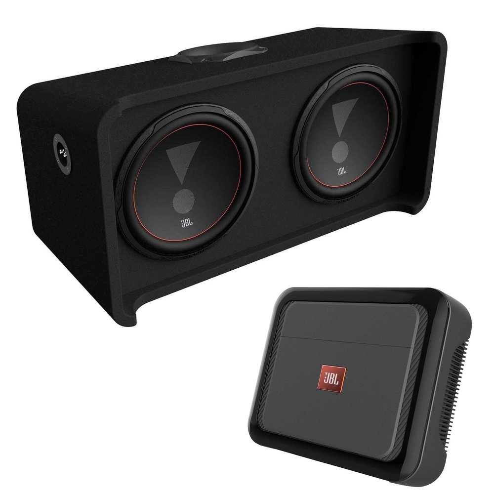 JBL CLUB1200D Club Series 12 (300mm) Subwoofer Enclosures with Slipstream Port Technology CLUB-A6001A High Performance Mono subwoofer car Amplifier