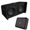JBL CLUB1200D Club Series 12 (300mm) Subwoofer Enclosures with Slipstream Port Technology CLUB-A6001A High Performance Mono subwoofer car Amplifier view 1