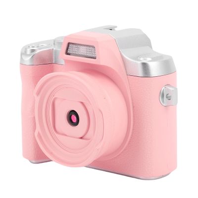 Zunate Mini Keychain Camera, 48MP HD Mini Retro Digital Camera, Portable Small Cameras Vintage Compact Micro Cameras, 1.54 inch HD Screen for Travel Study Recording (Pink)