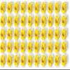 CJ688TGYL Pack of 50 Category 6 TX6 Plus Mini-Com UTP Jack Modules, Yellow, TG Style, Toolless, RJ45 Ethernet High Performance Network Module, T568A/T568B Wiring view 1