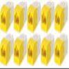 CJ688TGYL Pack of 10 Category 6 TX6 Plus Mini-Com UTP Jack Modules, Yellow, TG Style, Toolless, RJ45 Ethernet High Performance Network Module, T568A/T568B Wiring view 1