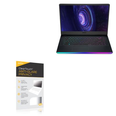 BoxWave Screen Protector Compatible with MSI GE66 Raider - ClearTouch Anti-Glare Privacy (2-Pack), Privacy Screen Protector Flexible Film Anti-Glare