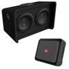 JBL CLUB1000D Club Series - Dual 10" Slip Stream Ported Enclosure 2ohm CLUB-A6001A High Performance Mono subwoofer car Amplifier view 1