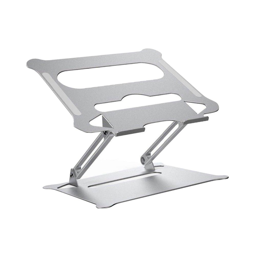 CAXUSD Foldable Adjustable Aluminum Alloy Laptop Stand Portable Notebook PC Holder Ergonomic Computer Support for Travel and Office Use Silver