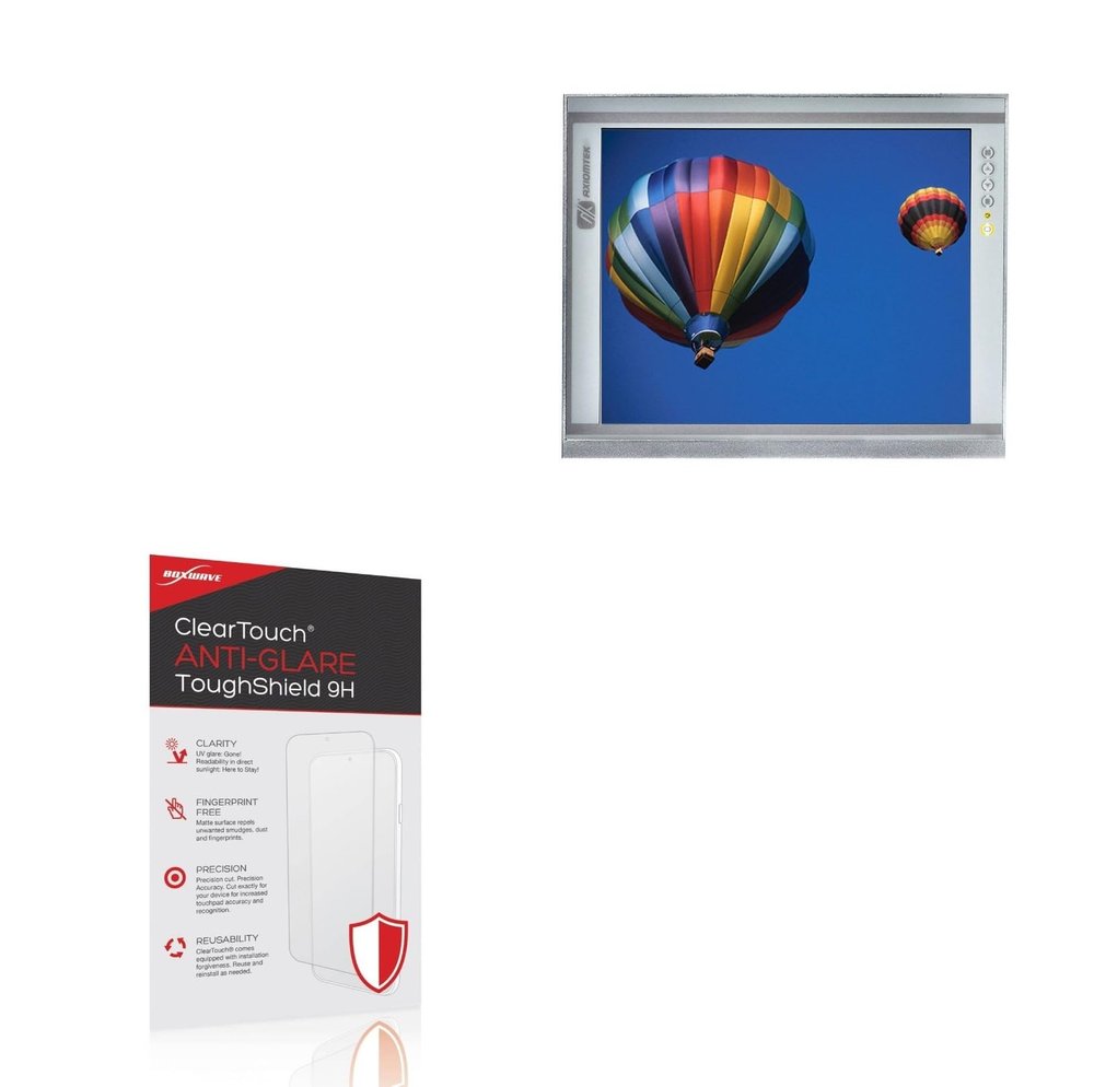 BoxWave Screen Protector Compatible With Axiomtek P6171-V2 - ClearTouch Anti-Glare ToughShield 9H (2-Pack), Anti-Glare 9H Tough Flexible Film Screen Protector