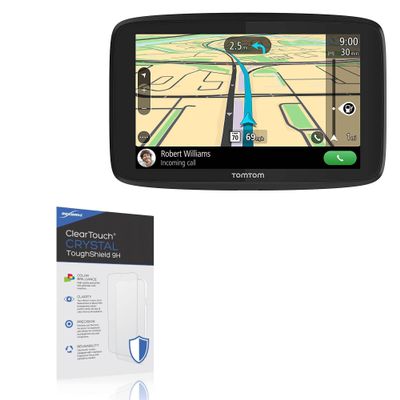 BoxWave Screen Protector Compatible With TomTom GO PROFESSIONAL 520 - ClearTouch Crystal ToughShield 9H (2-Pack), Clear 9H Tough Flexible Film Screen Protector