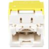 CJ688TGYL Category 6 TX6 Plus Mini-Com UTP Jack Module, Yellow, TG Style, Toolless, RJ45 Ethernet High Performance Network Module, T568A/T568B Wiring view 4