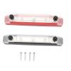 150A Bus Bar Power Distribution Block High Current Terminal Block with 3 M6 Studs and Transparent Cover for Car Boat Marine RV Solar Panel Systems Black Red Zinc Alloy Copper (With 10 Terminals) view 2