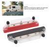 150A Bus Bar Power Distribution Block High Current Terminal Block with 3 M6 Studs and Transparent Cover for Car Boat Marine RV Solar Panel Systems Black Red Zinc Alloy Copper (With 10 Terminals) view 3