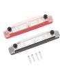 150A Bus Bar Power Distribution Block High Current Terminal Block with 3 M6 Studs and Transparent Cover for Car Boat Marine RV Solar Panel Systems Black Red Zinc Alloy Copper (With 10 Terminals) view 4