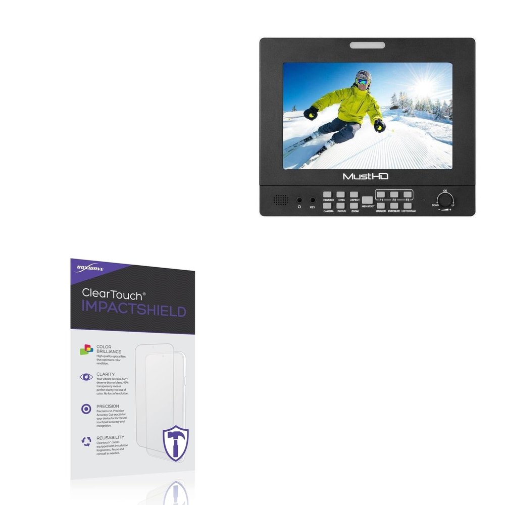 BoxWave Screen Protector Compatible With MustHD M703H - ClearTouch ImpactShield (2-Pack), Impenetrable Screen Protector Flexible Film