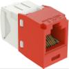 CJ688TGRD Pack of 5 Category 6 TX6 Plus Mini-Com UTP Jack Modules, Red, TG Style, Toolless, RJ45 Ethernet High Performance Network Module, T568A/T568B Wiring view 4