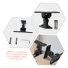 Healifty Adjustable Speaker Wall Mount Bracket with Horizontal Rotation and Pitch Tilt Durable Bookshelf and Surround Sound Speaker Stand for Living Room and Bedroom Includes Screws and view 3