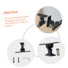 Healifty Adjustable Speaker Wall Mount Bracket with Horizontal Rotation and Pitch Tilt Durable Bookshelf and Surround Sound Speaker Stand for Living Room and Bedroom Includes Screws and view 4