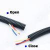 QQEURZSF 1/5/10M PP Insulated Corrugated Pipe 11.6mm-32mm Wire Hose Threading Hose Plastic Corrugated Pipe Protective Sleeve(Orange Open,AD 25 x ID 20mm,1m) view 3