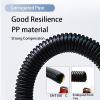 QQEURZSF 1/5/10M PP Insulated Corrugated Pipe 11.6mm-32mm Wire Hose Threading Hose Plastic Corrugated Pipe Protective Sleeve(Orange Open,AD 25 x ID 20mm,1m) view 4